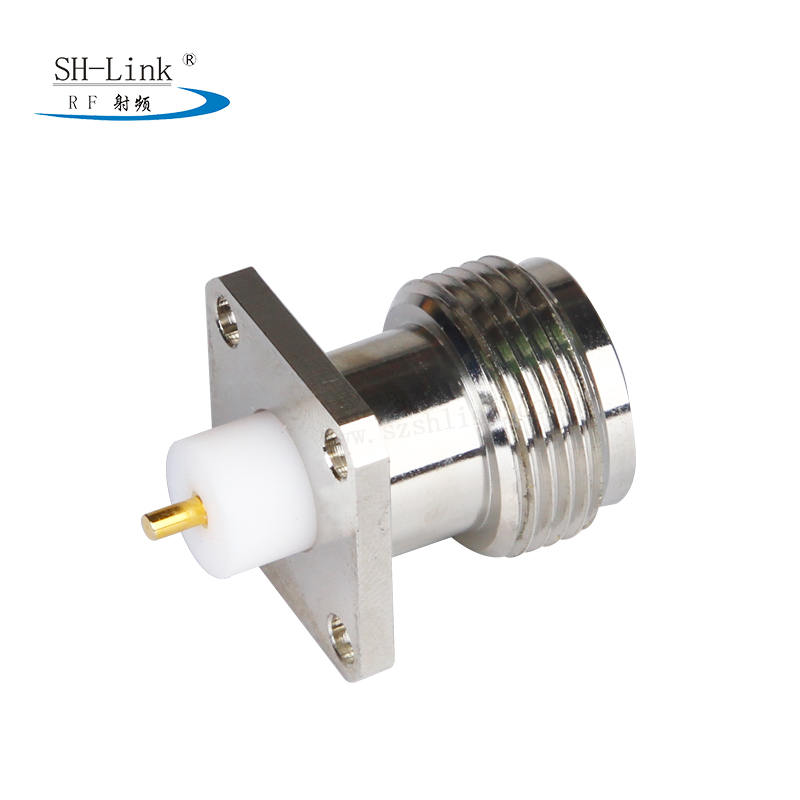 N type female connector manufacturer，N jack waterproof with flange